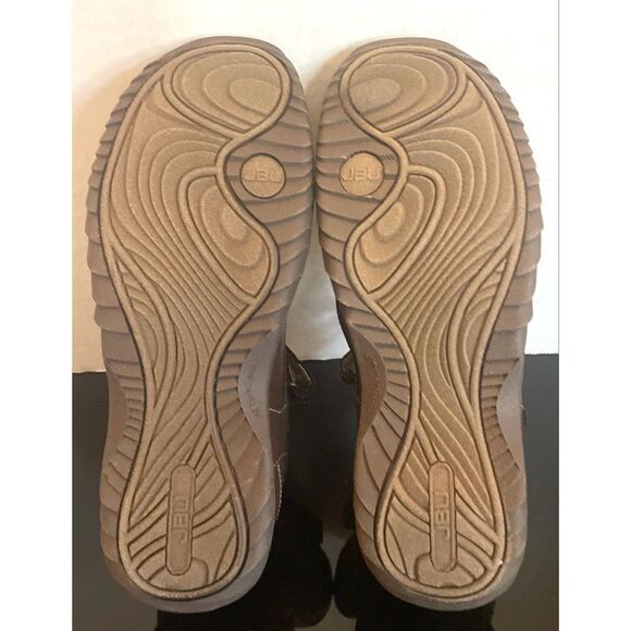 JBU Province Women's Slip-On Shoes Brown Flats with Supportive Sole and Strap 10 - Picture 9 of 13